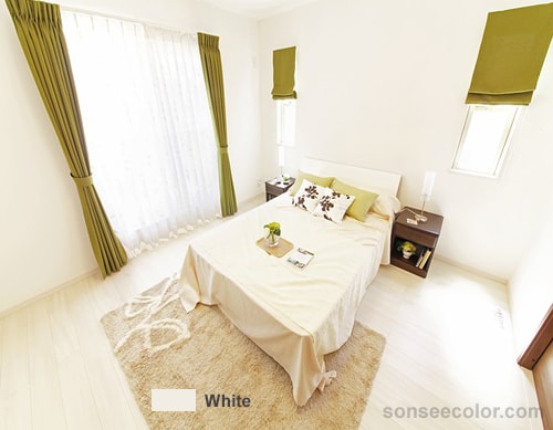 Phòng ngủ sơn màu trắng mang nét đẹp tinh tế 