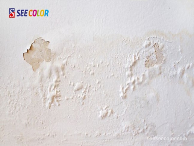 Khắc phục sơn ở chân tường bị bong tróc do ẩm